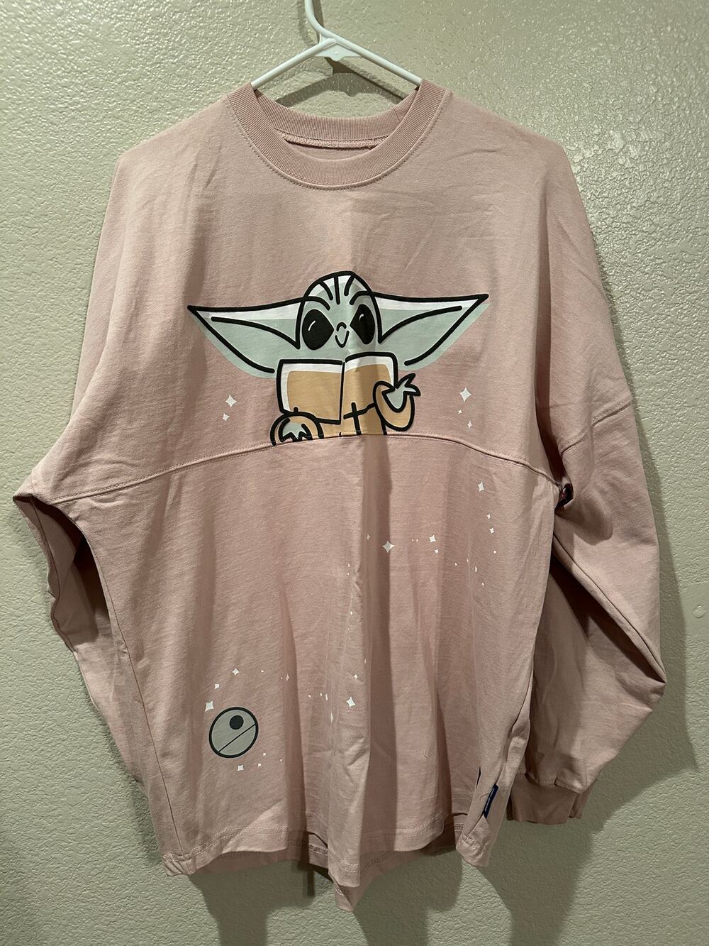 NWT Disney Parks Star Wars Grogu Pink Character Spirit Jersey Sz L